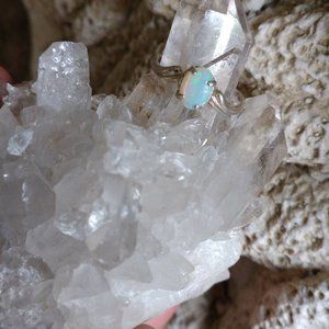 Opal Sterling Silver Ring